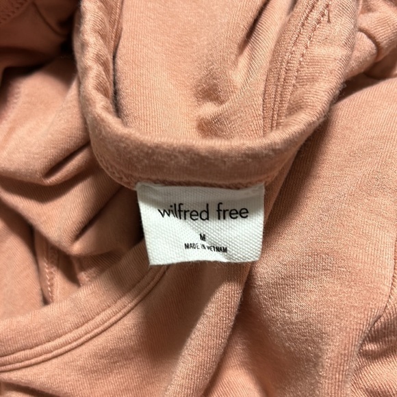 Aritzia Wildfred Free Pink Bodycon T shirt Dress Short Sleeve Sz M - Picture 7 of 9